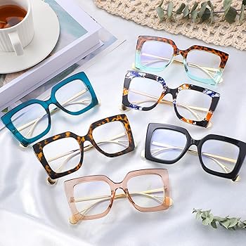 Amazon.com: Kingdder 6 Pack Oversized Blue Light Glasses for